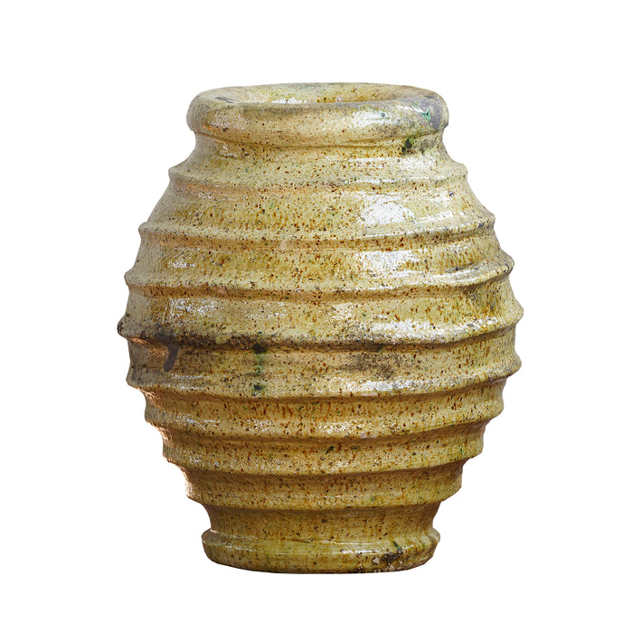 Ribbed Oil Jar Mustard