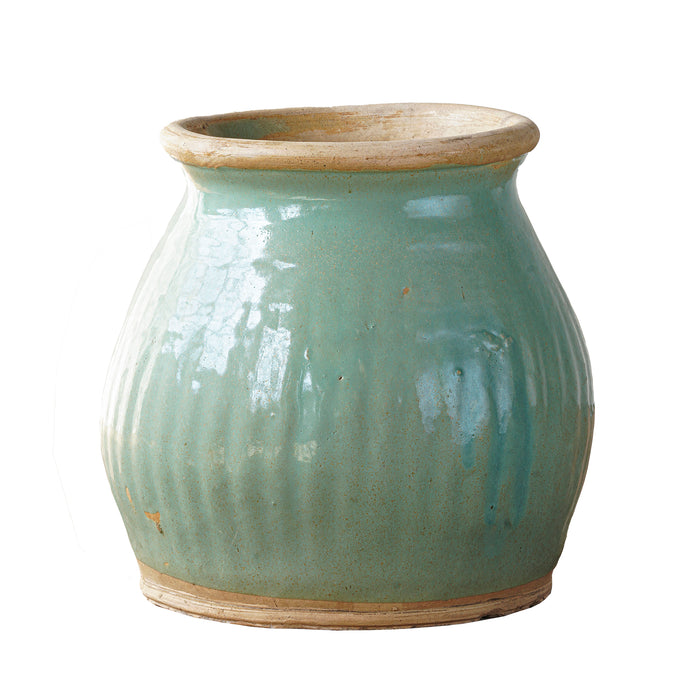 Vintage Celadon Pantry Jar
