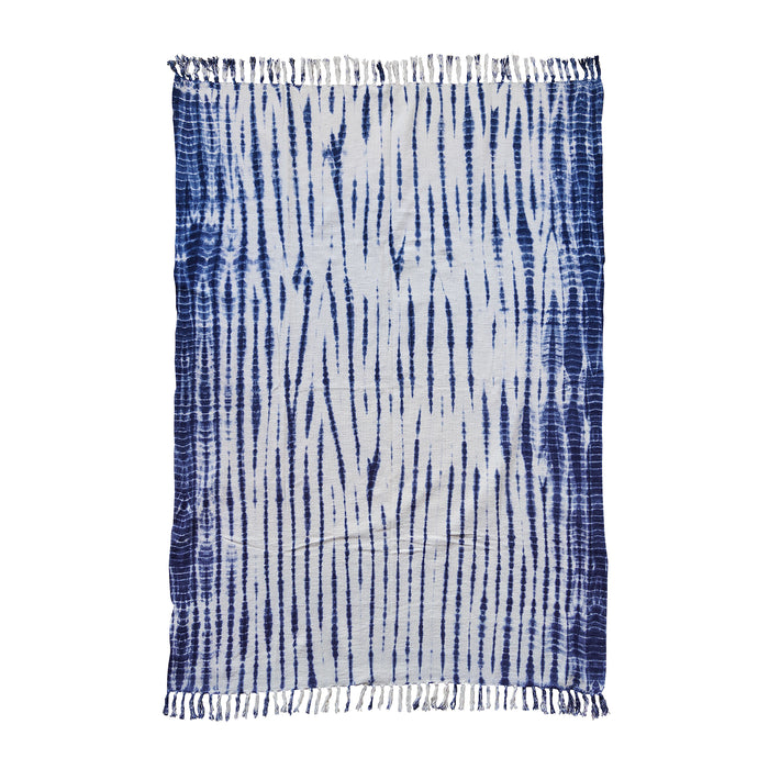 Tesuji Shibori Style Slub Cotton Throw