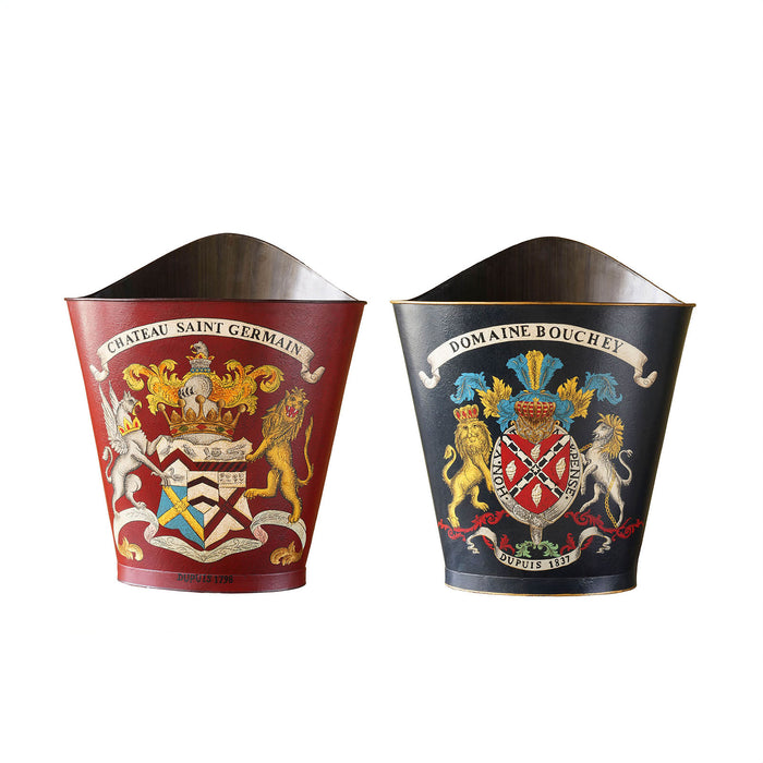 Hand Painted Metal Grape Picking Baskets, Set 2