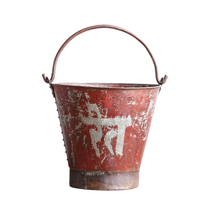 Vintage Metal Fire Bucket