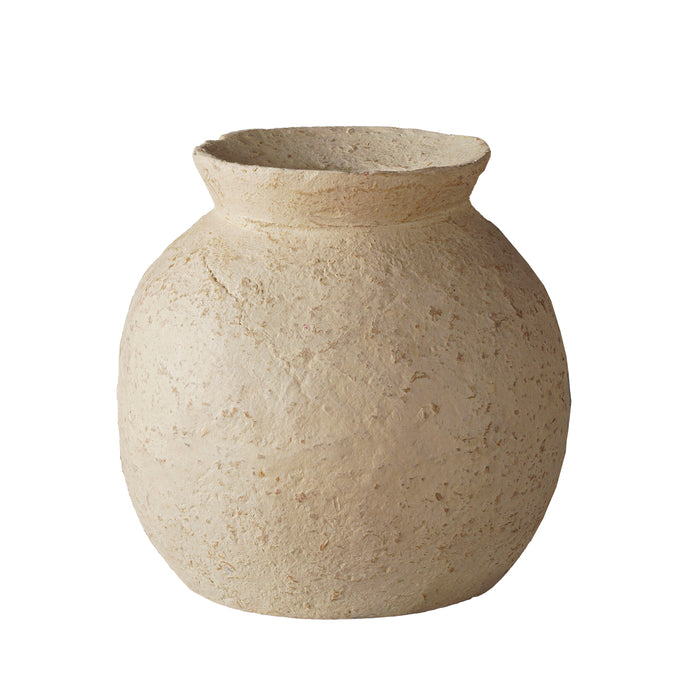 Paper Mache Vase, Round