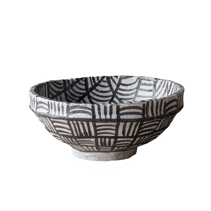 Hand Painted Paper Mache Bowl, Set/2