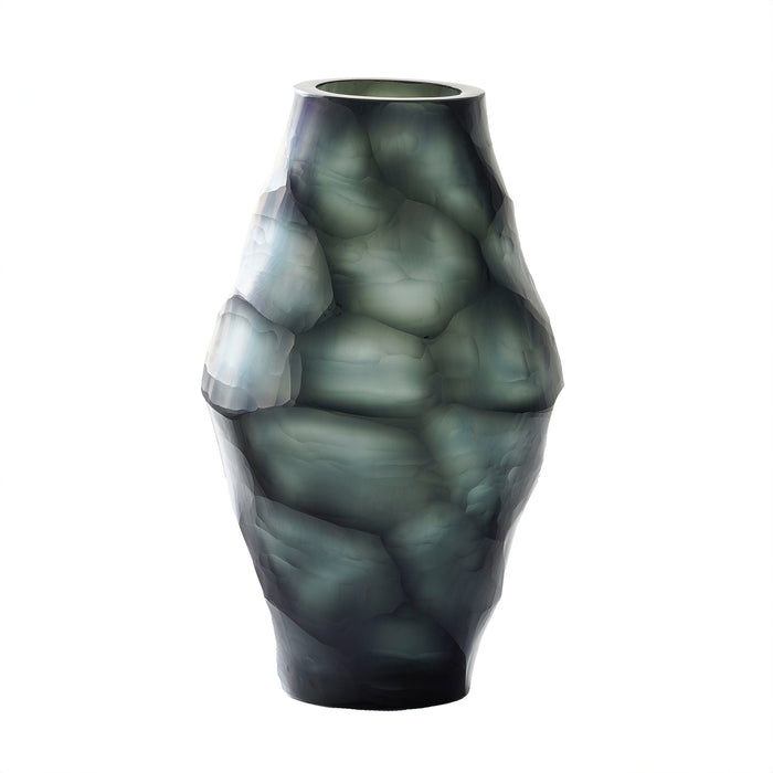 Evergreen Cut Glass Vessel Oblong