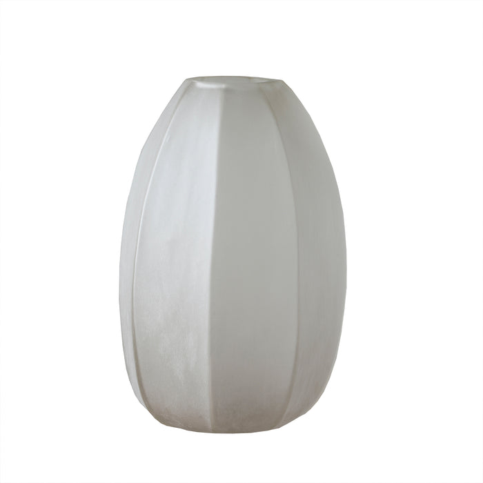 Lena Hand Cut Glass Vessel Tall