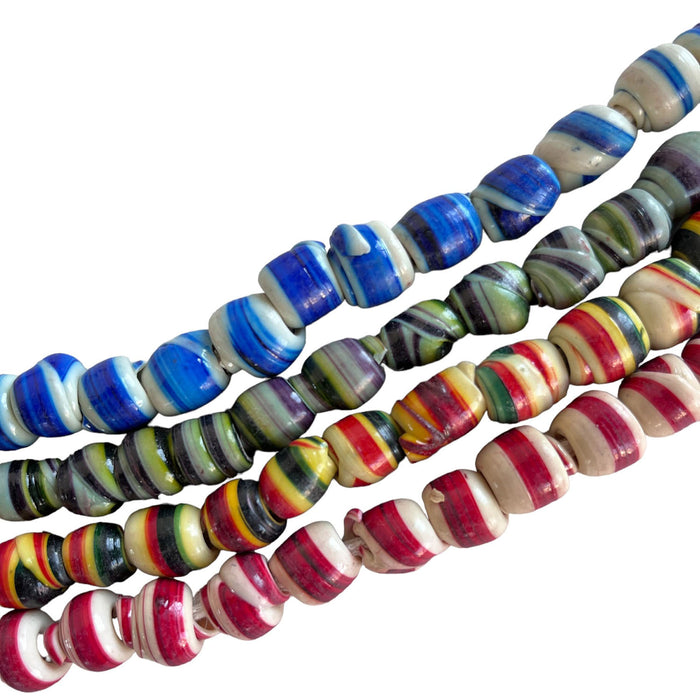 Recycled Cassette Tape Bead Strand Mixed