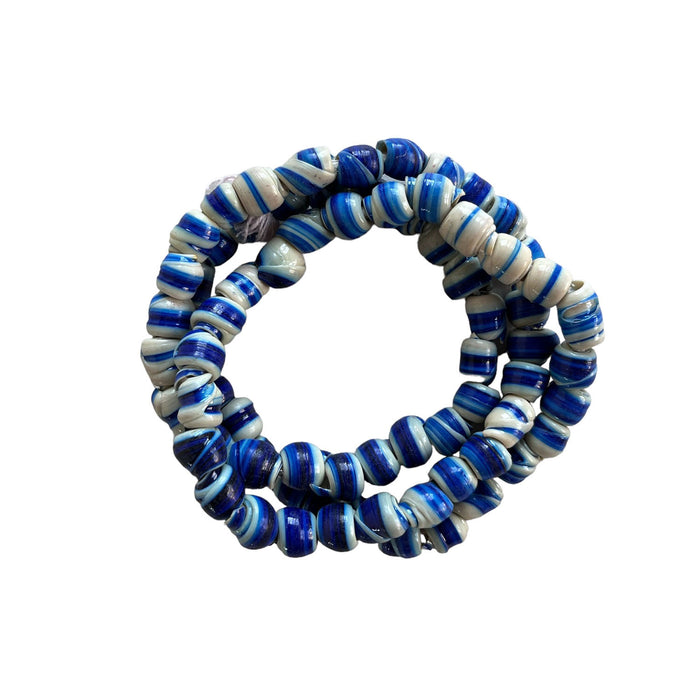 Recycled Cassette Tape Bead Strand Mixed