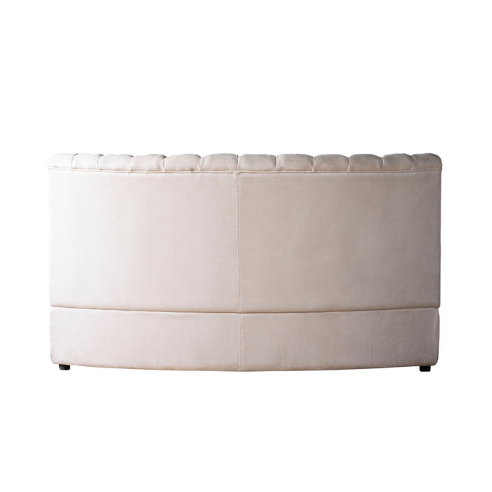 Estelle Modular Sofa, Oatmeal, Curved