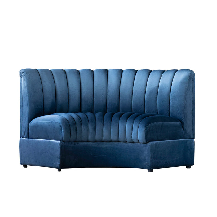 Estelle Modular Sofa, Navy, Curved