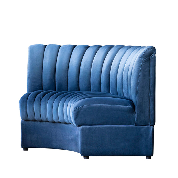 Estelle Modular Sofa, Navy, Curved