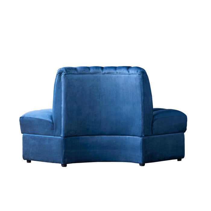 Estelle Modular Sofa, Navy, Outside Corner