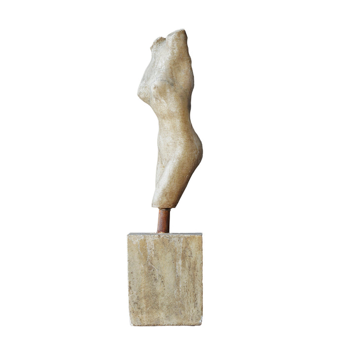 Carved Marble Lady Torso