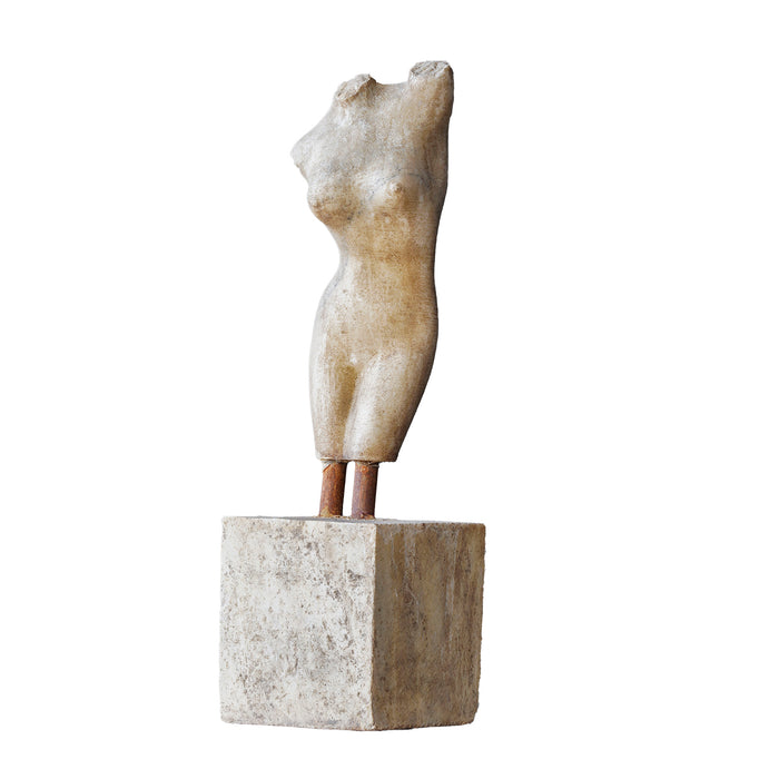 Carved Marble Lady Torso