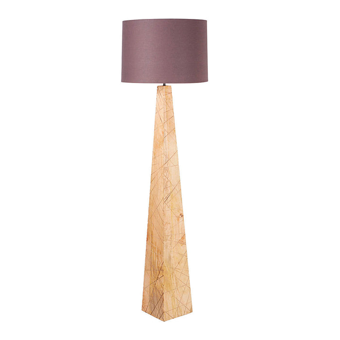 Tapered Wood Floor Lamp