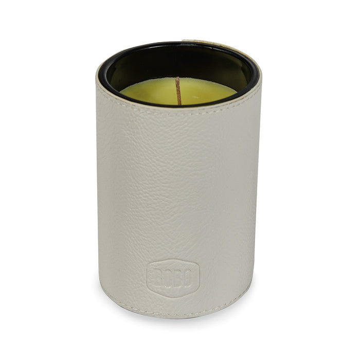 Cotton Frais White Candle & Whiskey Tumbler