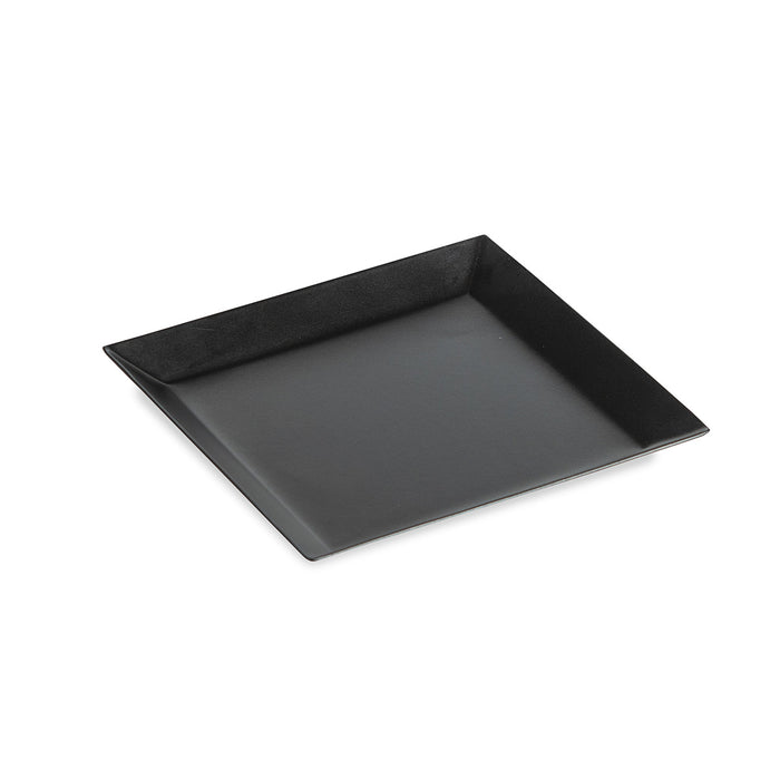Square Small Tray Matte Black Finish