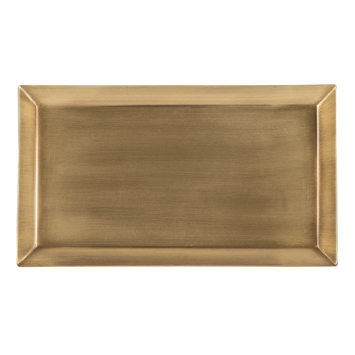 Rectangle Large Tray Antique Brass Finish
