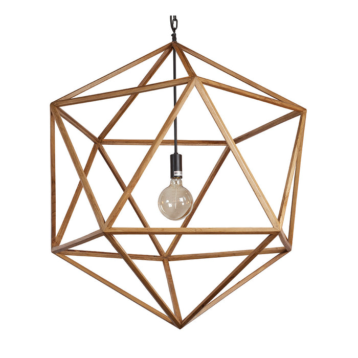 Wooden Polyhedron Natural Large