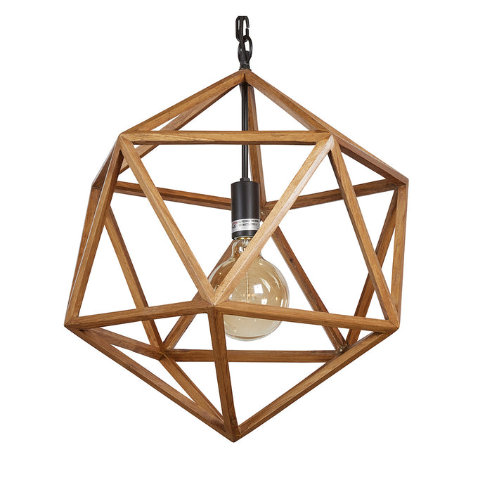 Wooden Polyhedron Natural Medium