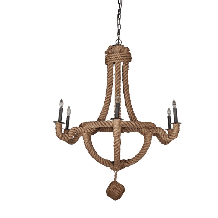 Rope Chandelier 6 Arms