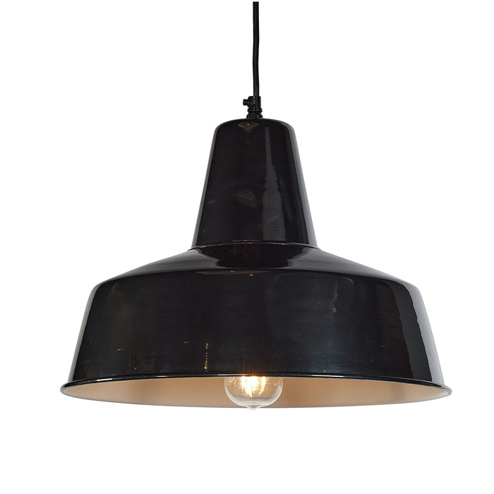 Retro Rondeau Pendant Black
