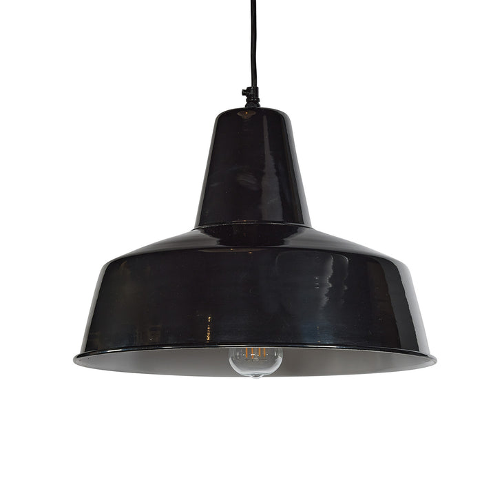 Retro Rondeau Pendant Black