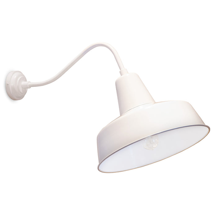 Retro Rondeau Sconce White