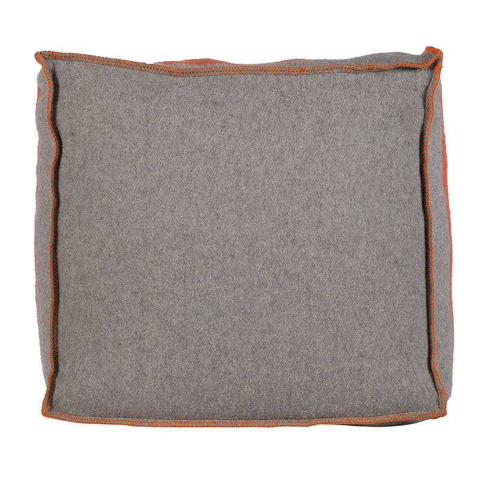 Swiss Army Pouf 24X24X13 Grey/Orange