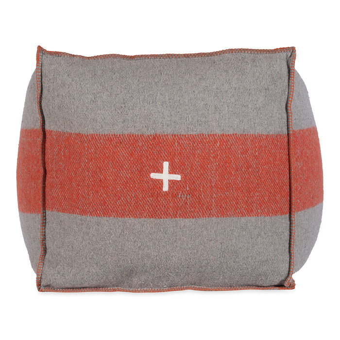Swiss Army Pouf 24X24X24 Grey/Orange