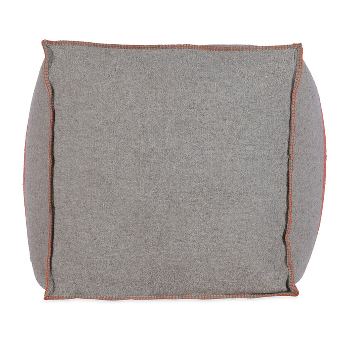 Swiss Army Pouf 24X24X24 Grey/Orange