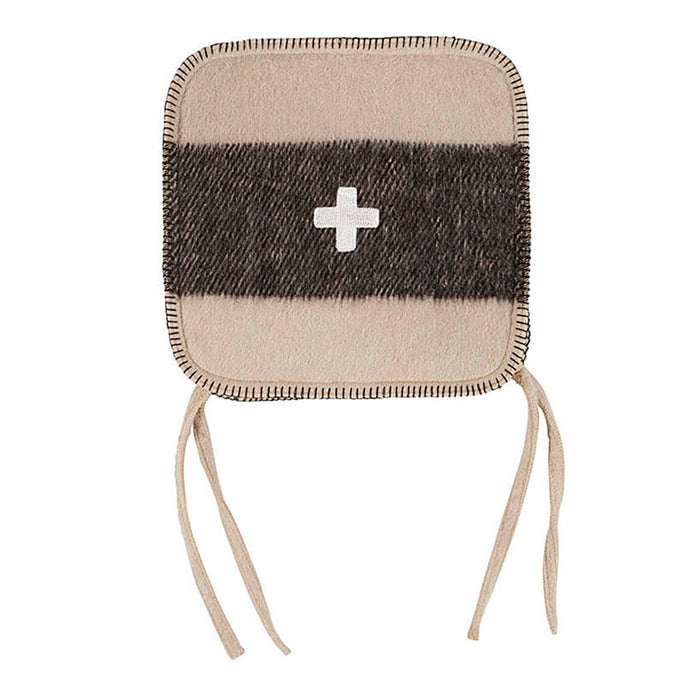 Swiss Army Chair Cushion 15x15 Cream/Black