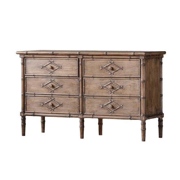 Faux Bamboo Dresser โ Blue Ocean Traders