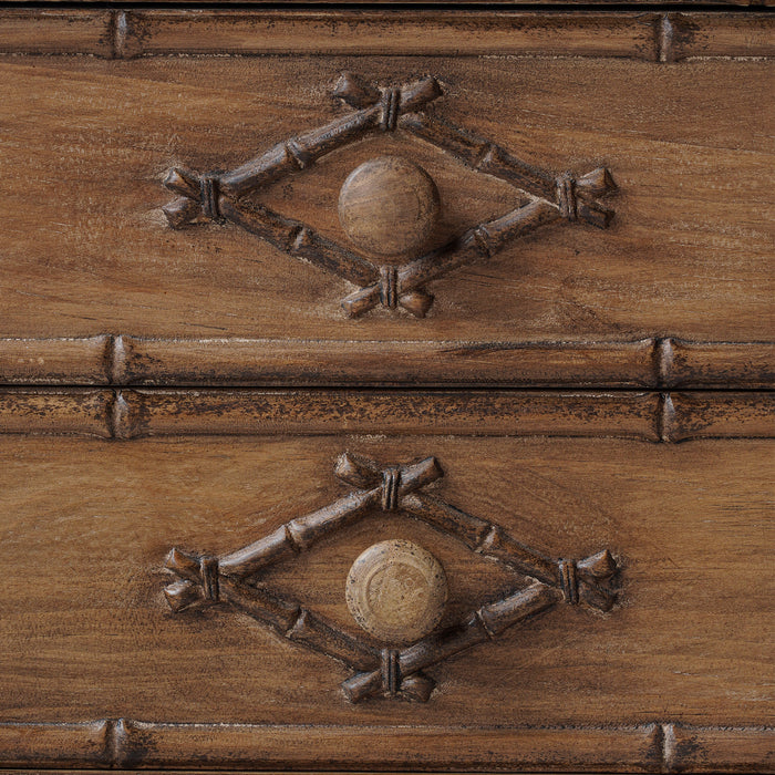 Faux Bamboo Dresser