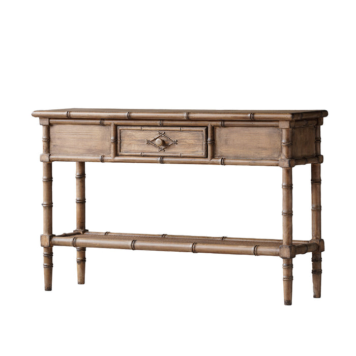 Faux Bamboo Console Table