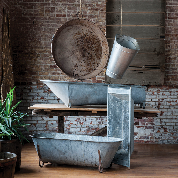 Zinc Grape Harvest Bin