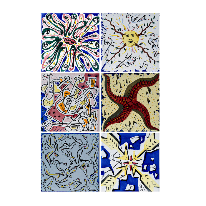 Set 6 Vintage Tile by Salvador Dali “La Suite Catalane”