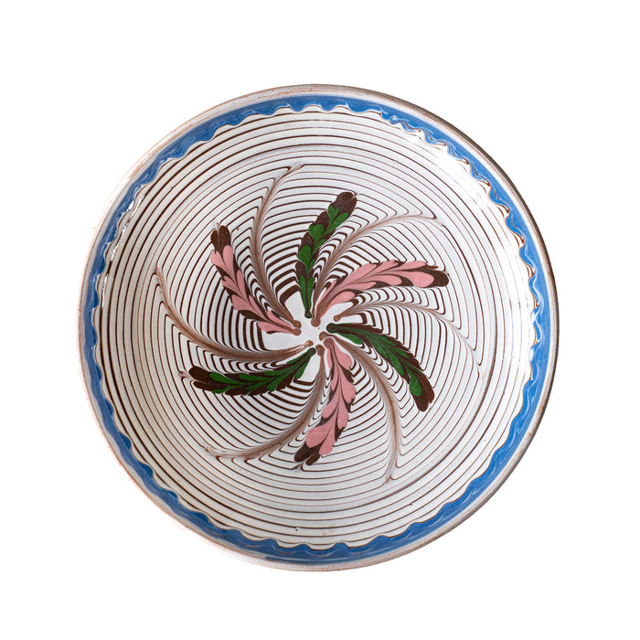 Horezu Bowl, Swirl Feather