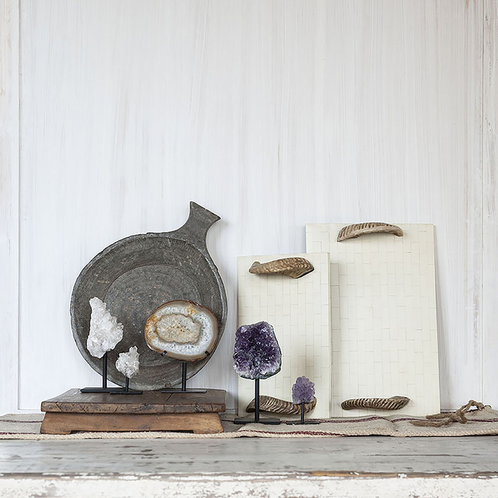 Quartz Cluster with Pedestal Small