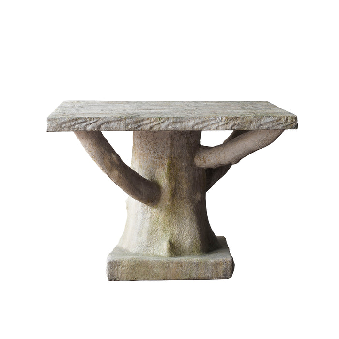 Faux Bois Square Table