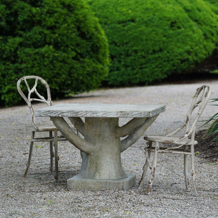 Faux Bois Square Table