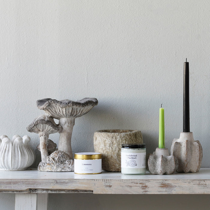 Concrete 3 Cap Mushroom Specimen