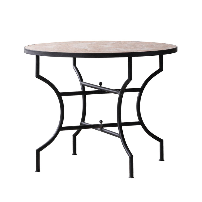 Zellige Unglazed Tile Bistro Table