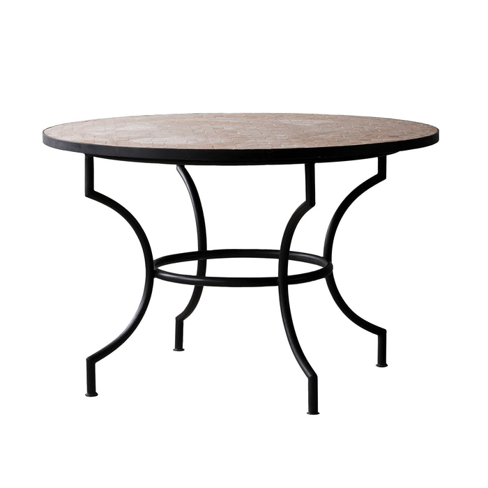 Zellige Unglazed Tile Bistro Table