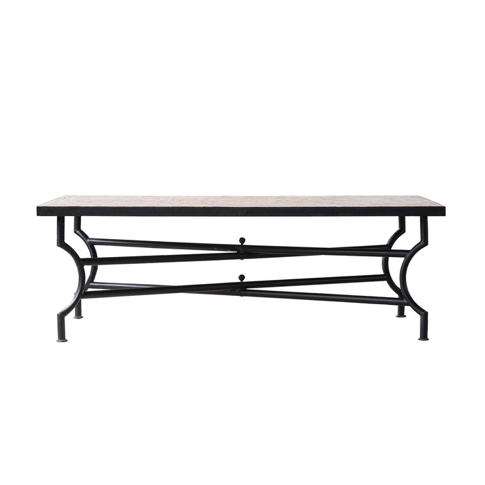 Zellige Unglazed Tile Coffee Table
