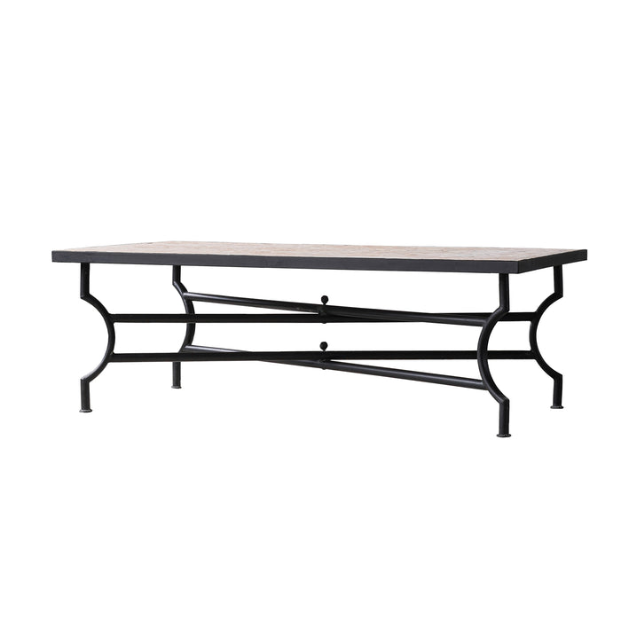 Zellige Unglazed Tile Coffee Table