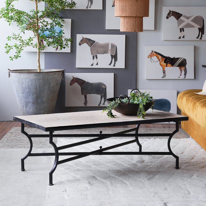 Zellige Unglazed Tile Coffee Table