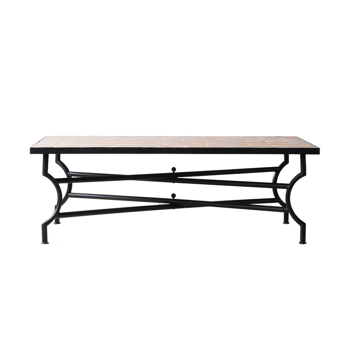 Zellige Stripes Tile Coffee Table