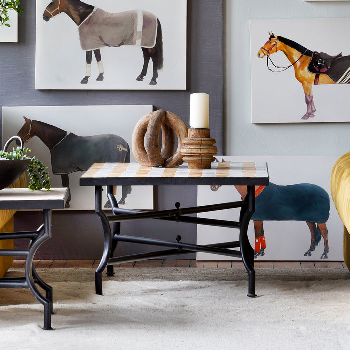 Zellige Stripes Tile Coffee Table