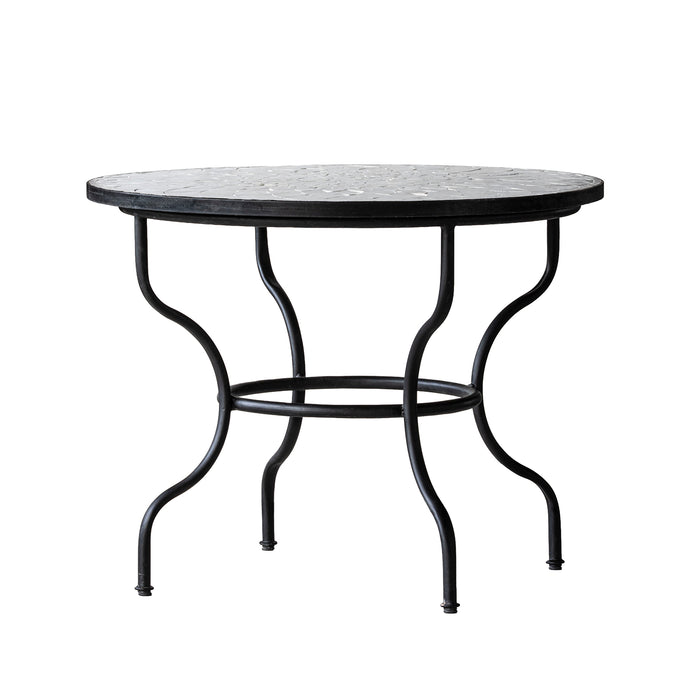 Zellige Vanilla Tile Bistro Table