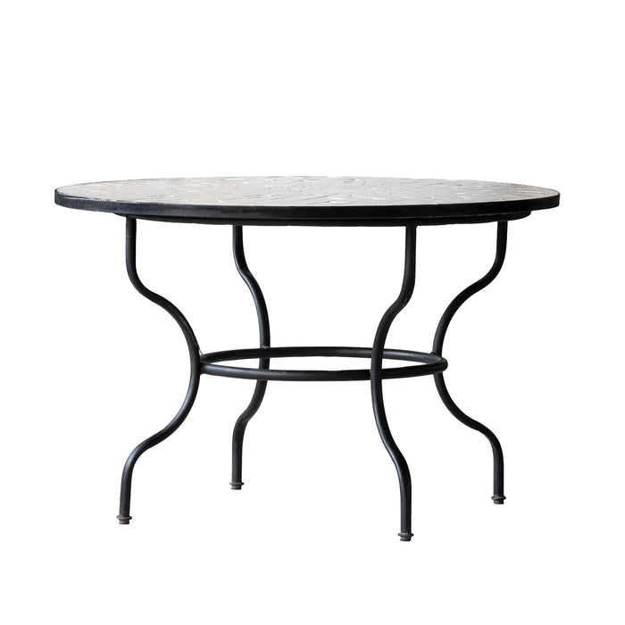 Zellige Vanilla Tile Bistro Table